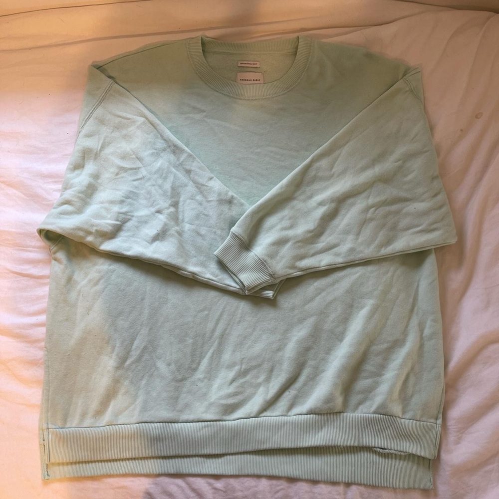 AE Oversized Green Jegging Set Sweater